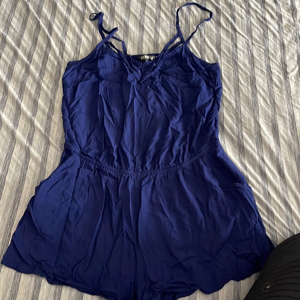 Navy blue romper